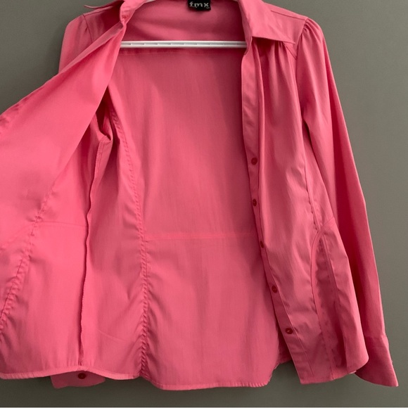 Fmx Small Petite Pink Button Down Shirt - Picture 6 of 10